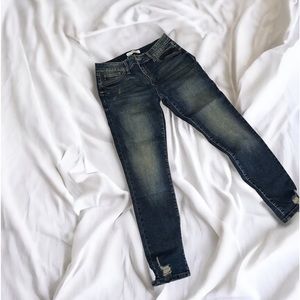 KANCAN denim jeans , distressed, size 30 P NWOT